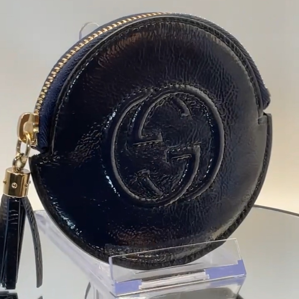 Gucci Midnight Blue Leather Pouch - Picture 3 of 13